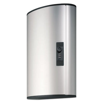 Durable® Locking Key Cabinet, 72-key, Brushed Aluminum, 11 3-4 X 4 5-8 X 15 3-4 freeshipping - TVN Wholesale